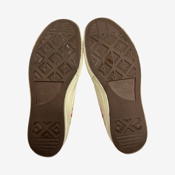 Comme Des Garçons PLAY x Converse Chuck Taylor Red Heart Low Top Sneakers 7M/ 9W - Picture 7 of 12